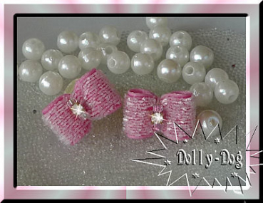 Top Knot Schleifenpaar rosa